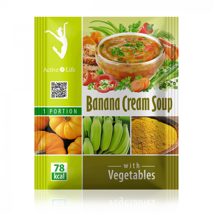 Supă cremă de banane cu legume, 25 g