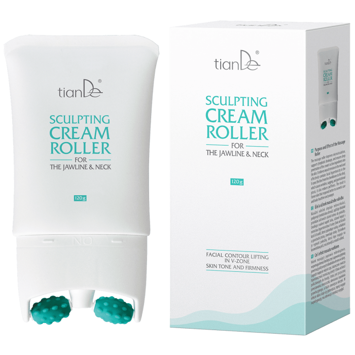 Cremă cu role pentru modelarea bărbiei și a gâtului, 120g