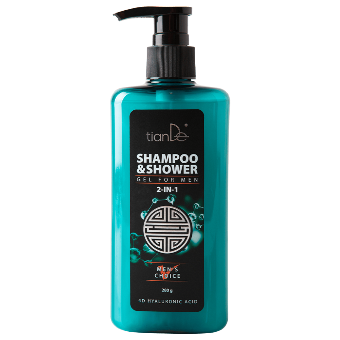 Șampon și gel de duș pentru bărbați, 280 ml