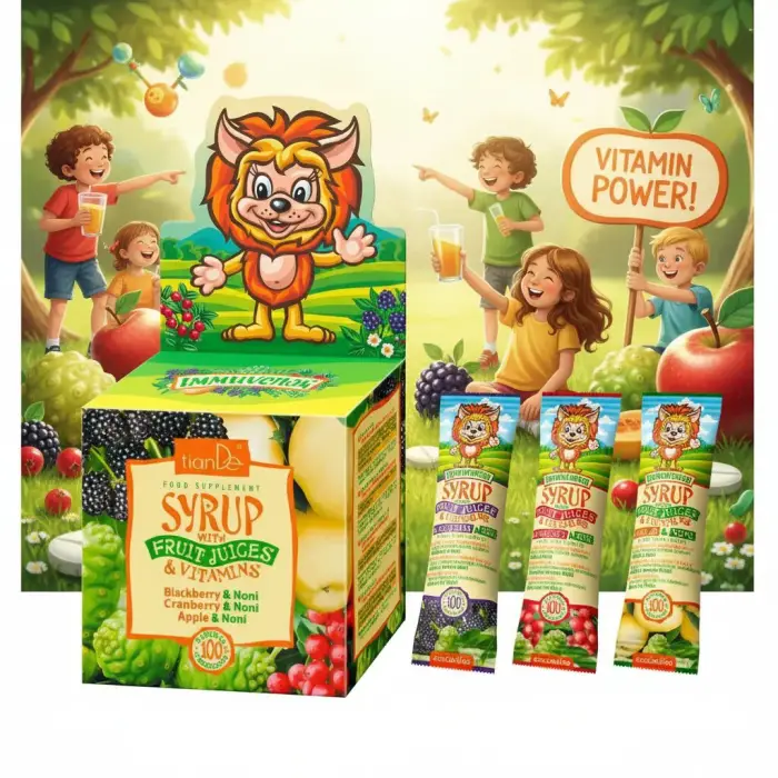 Sirop cu sucuri de fructe și vitamine,21buc*10g
